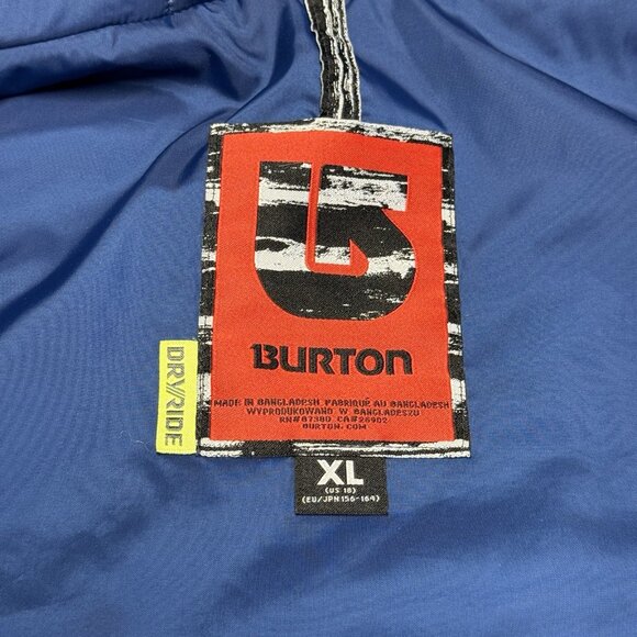 Burton Snowboard Jacket Youth XL (18) 21x28.5 Blue/Green Plaid Dry Ride - Picture 8 of 12